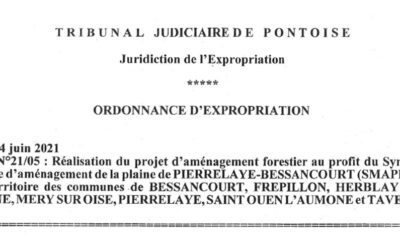 Enquête parcellaire et ordonnance d’expropriation