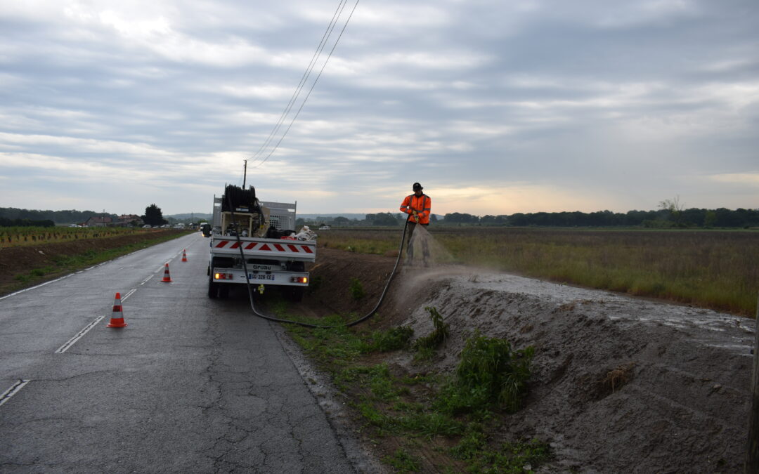 Hydroseeding des merlons